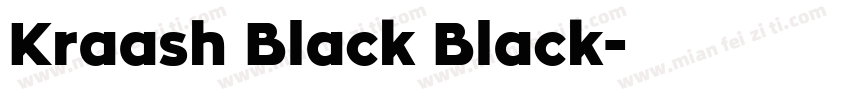 Kraash Black Black字体转换